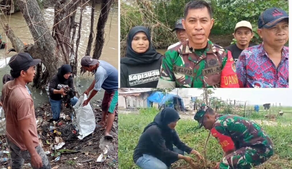 Peringati Hari Jadi yang ke 4, Kopisusu Bersama dengan Koramil 0602-10/Pontang Bersihkan Sungai Ciwaka Timur dan Tanam Pohon