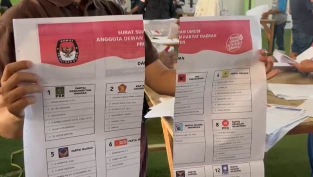 KPU Kota Serang Temukan Surat Suara Cacat