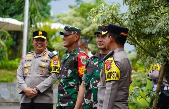 Korem 064/MY Sukses Amankan Kunker Presiden Jokowi