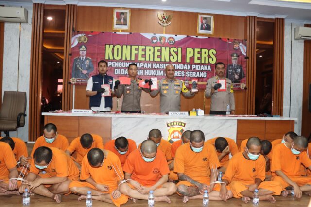 18 Pengedar Narkoba Berhasil Dibekuk Satresnarkoba Polres Serang