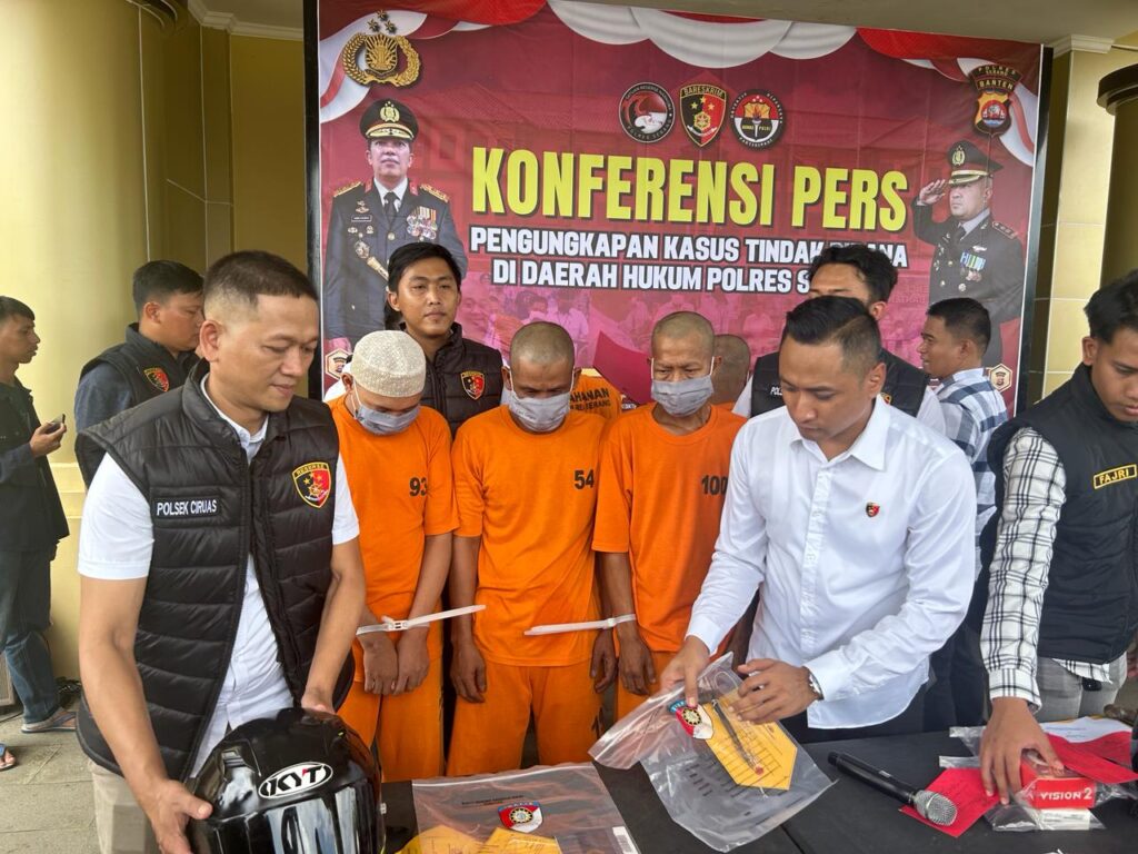 Jelang Pemilu, 16 Pelaku Kejahatan Berhasil Dibekuk Polres Serang