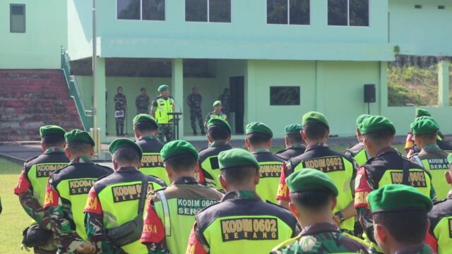 Pimpin Apel Gelar Pasukan Pengamanan Pemilu, Dandim 0602/Serang : TNI AD Harus Memiliki Tingkat Kesiapsiagaan yang Optimal