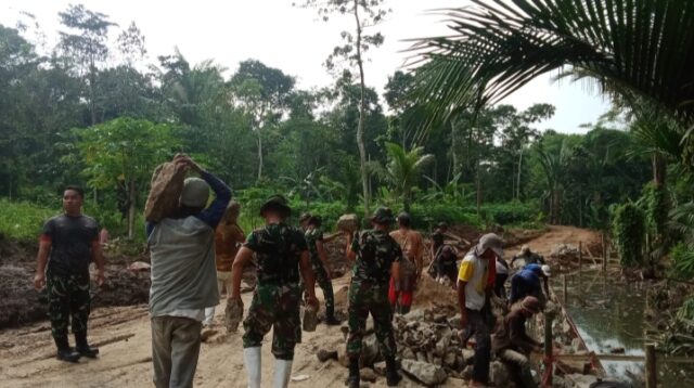 Masyarakat Bojong Pandan Sambut Gembira TMMD ke -119 Kodim 0602/Serang