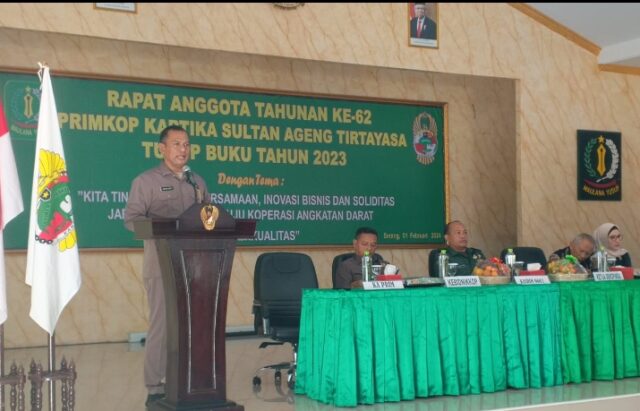 Primkop Kartika Sultan Ageng Tirtayasa Kodim 0602/Serang Gelar RAT Ke-62