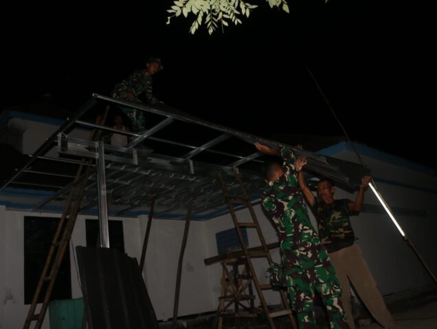 Satgas TMMD Ke 119 Kodim 0602/Serang Percepat Proses Perehaban Musholla