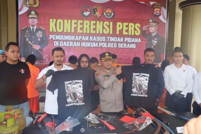 11 Anggota Geng Motor Diringkus Tim Resmob Satreskrim Polres Serang