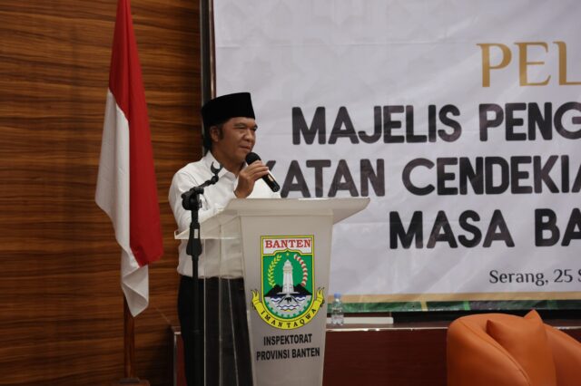 Pj Gubernur Al Muktabar Hadiri Pelantikan MPW ICMI Banten 2024-2029