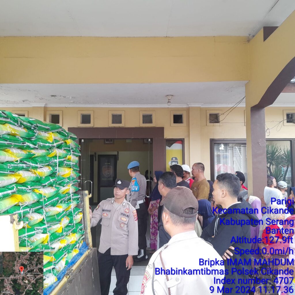 Operasi Pasar Beras Murah Kembali di Gelar oleh Satgas Pangan Polres Serang