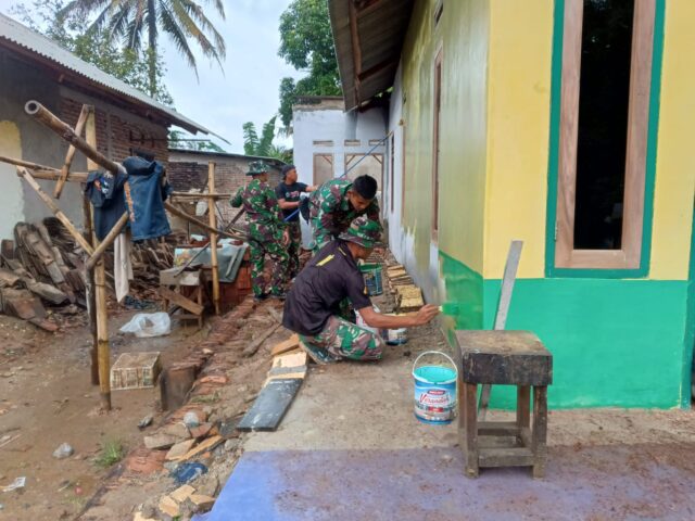 Jelang Penutupan, Satgas TMMD Ke-119 Kodim 0602/Serang Selesaikan Sasaran Fisik Rutilahu