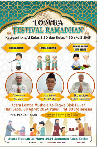 DKM At Taqwa Persada Banten Ajak Anak Isi Ramadhan dengan Kegiatan Positif 