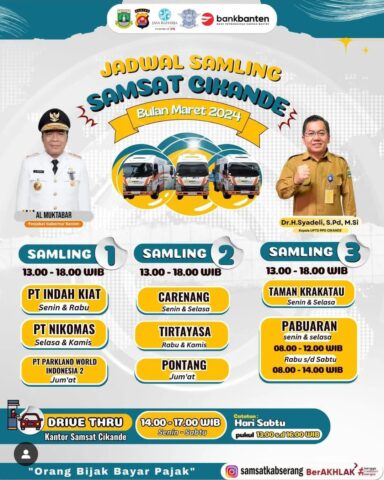 Jangan Lupa Bayar Pajak, Ini Jadwal Pelayanan UPTD PPD Samsat Cikande Selama Ramadhan