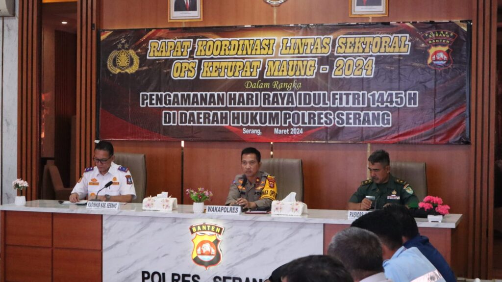 Polres Serang Gelar Rakor Eksternal Ops Ketupat Maung 2024 Polres Serang Gelar Rakor Eksternal Ops Ketupat Maung 2024