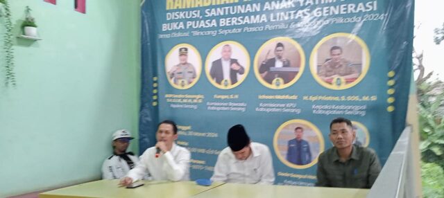 Kasat Intelkam Polres Serang Hadiri Acara Diskusi Bincang Seputar Pasca Pemilu yang Diselenggarakan PMII Kabupaten Serang