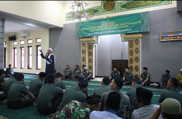 Peringatan Nuzulul Qur’an, Danrem 064/MY: Momentum Menjadikan Diri Lebih Baik Lagi
