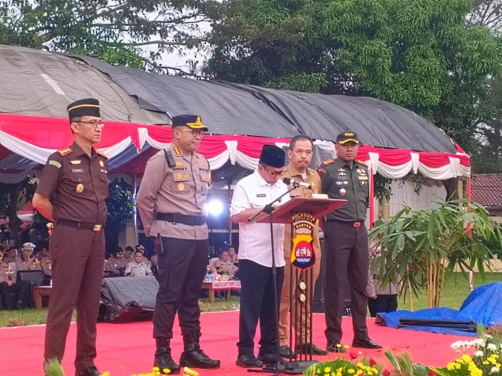 Dandim 0602/Serang Ikuti Apel Gelar Pasukan Pengamanan Idul Fitri Tahun 2024