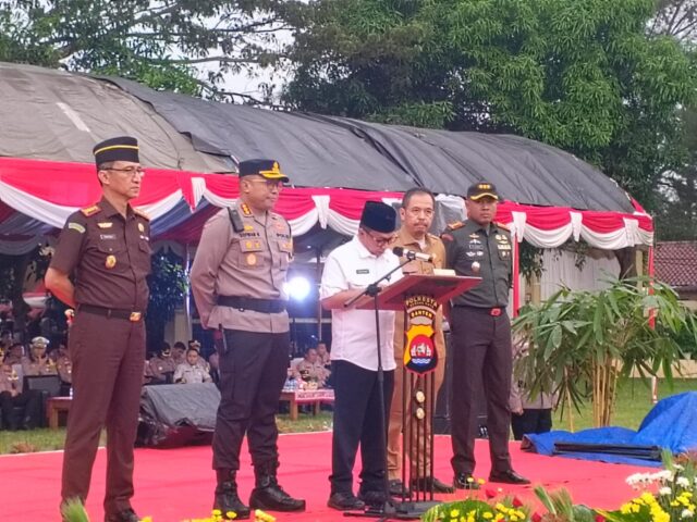 Dandim 0602/Serang Ikuti Apel Gelar Pasukan Pengamanan Idul Fitri Tahun 2024