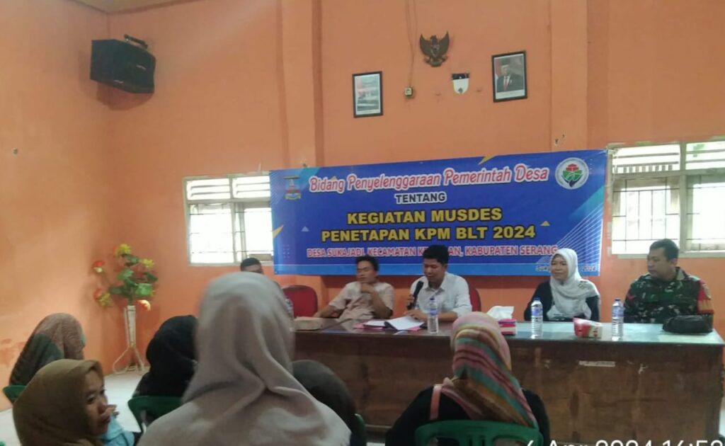Pastikan Tepat Sasaran, Babinsa Koramil 0602-18/Kragilan Hadiri Musdes Penetapan KPM BLT 2024 Pastikan Tepat Sasaran, Babinsa Koramil 0602-18/Kragilan Hadiri Musdes Penetapan KPM BLT 2024