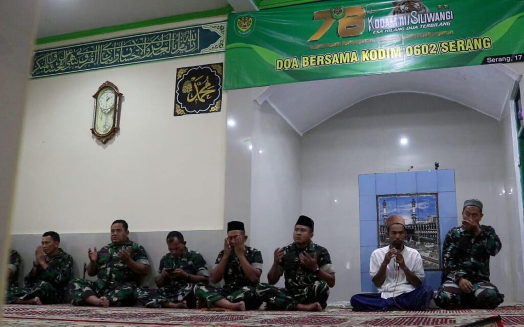Sambut HUT Kodam III/Siliwangi, Kodim 0602/Serang Gelar Do’a Bersama Sambut HUT Kodam III/Siliwangi, Kodim 0602/Serang Gelar Do’a Bersama
