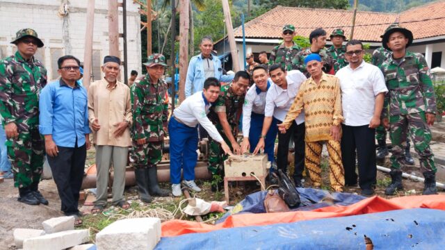 TMMD ke 120 Kodim 0623/Cilegon Lakukan Pengeboran Sumur Sebagai Sarana Hidup Masyarakat