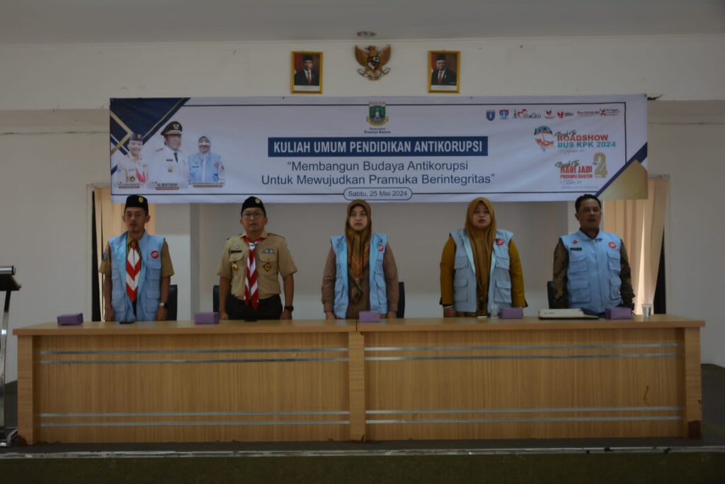 Pemprov Banten dan FORPAK Selenggarakan Pendidikan Antikorupsi Bagi Pramuka Pemprov Banten dan FORPAK Selenggarakan Pendidikan Antikorupsi Bagi Pramuka