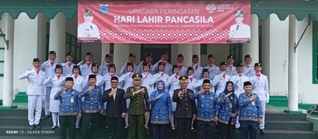 Kodim 0601/Pandeglang Jadi Penyelenggara Upacara Peringatan Hari Lahir Pancasila di Pandeglang