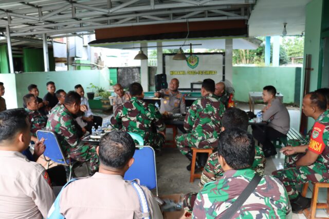 Giat Ngariung Iman Ngariung Aman, Kapolres Serang Anjangsana ke Markas Koramil Ciruas