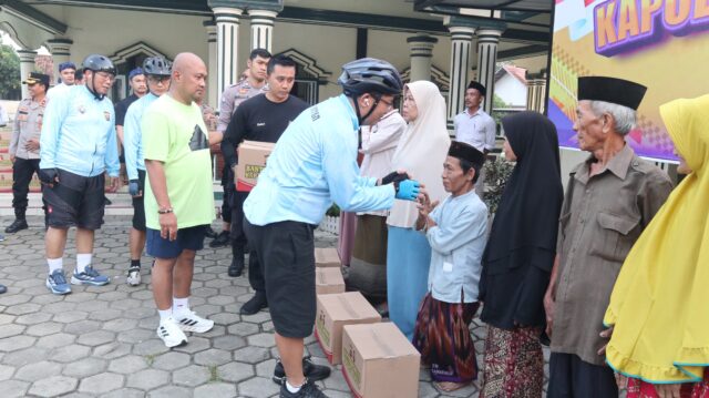 Kapolres Serang Dampingi Kapolda Banten Laksanakan Sepeda Santai Sambil Baksos