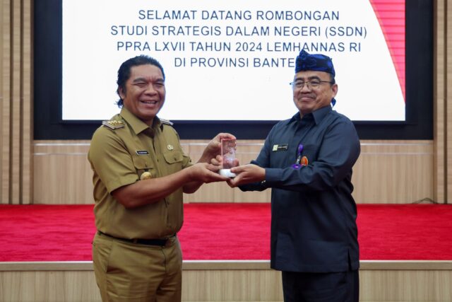 Terima SSDN Lemhanas RI, Pj Gubernur Al Muktabar Paparkan Capaian dan Program Pembangunan Provinsi Banten