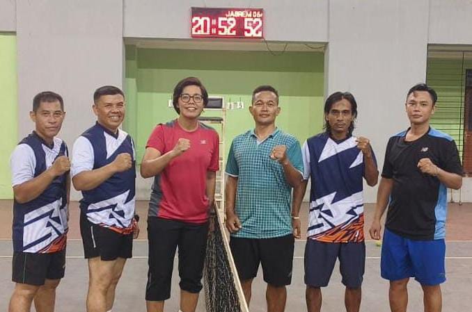 Tim Tenis Lapangan Kodim 0602/Serang Sabet Juara III di Rangkaian HUT Kodam III/Siliwangi