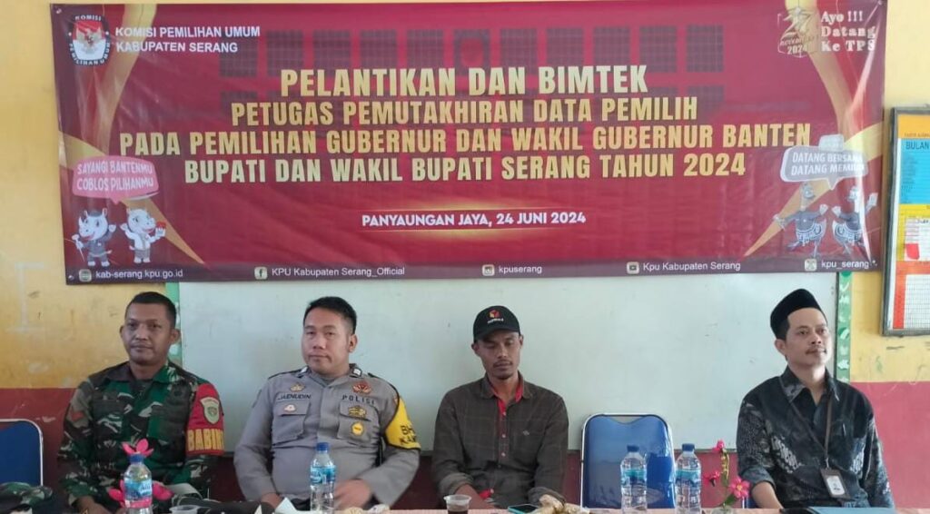 Babinsa Koramil 0602-12/Ciomas Hadiri Pelantikan Pantarlih Pilkada Tahun 2024 Babinsa Koramil 0602-12/Ciomas Hadiri Pelantikan Pantarlih Pilkada Tahun 2024