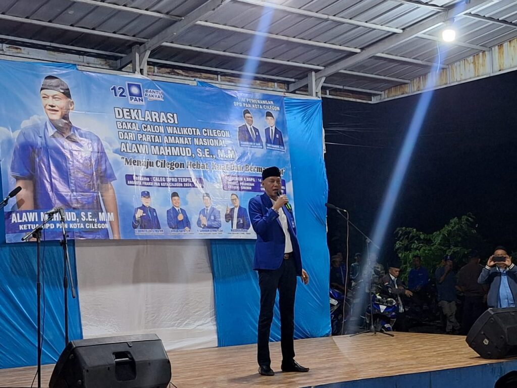 Ratusan Warga Jombang Purwakarta Deklarasikan Bacalon Walikota Cilegon Alawi Mahmud