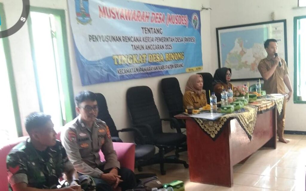 Kopka Wawan Babinsa Koramil 0602-20/Pamarayan Ikuti Musdes Penyusunan RKP Desa
