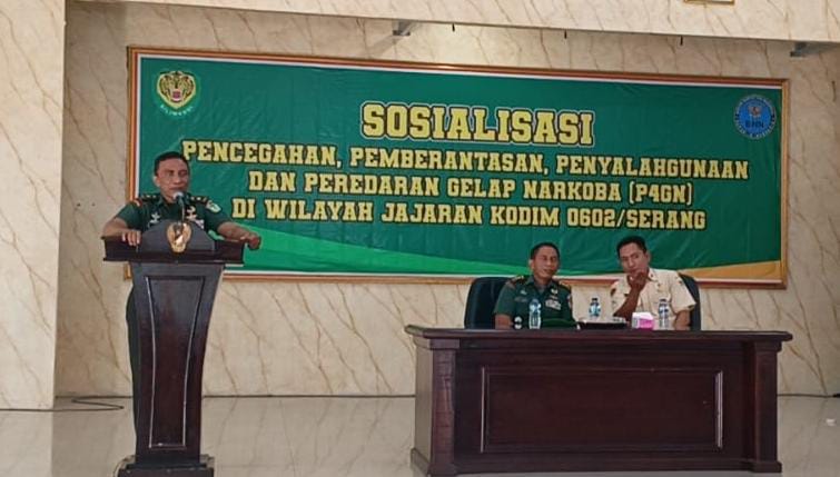 Kodim 0602/Serang Sosialisasi Pencegahan Bahaya Narkoba Kodim 0602/Serang Sosialisasi Pencegahan Bahaya Narkoba