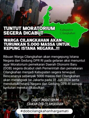 Tuntut Moratorium Dicabut, Ribuan Massa Dari Lebak Akan Geruduk Istana