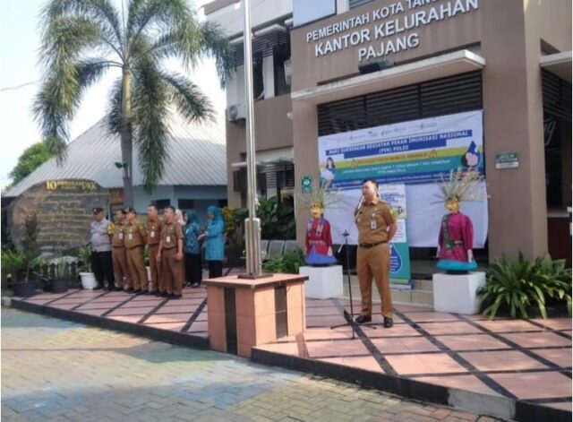 Camat Benda Gelar Monitoring Pekan Imunisasi Nasional Polio