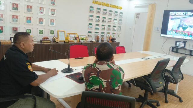 Anggota Pendim 0602/Serang Ikuti Pelatihan Menulis dan Komunikasi Efektif Secara Virtual