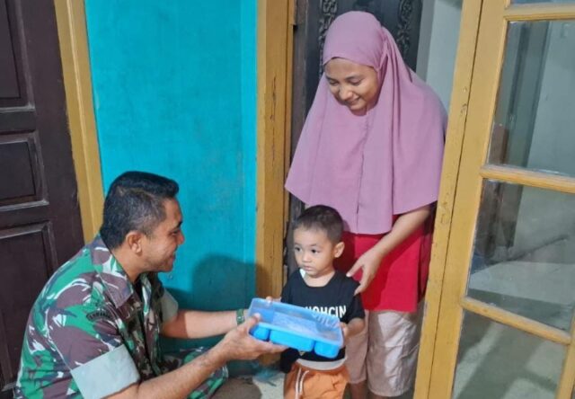 Sertu Jufri Babinsa Koramil 0602-06/Kramatwatu Sukseskan Program Percepatan Penurunan Stunting