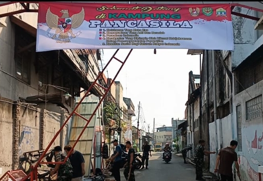 Program Kasad, Koramil 0602-01/Kota Serang Siapkan Kampung Pancasila Di Lingkungan Mangga Dua