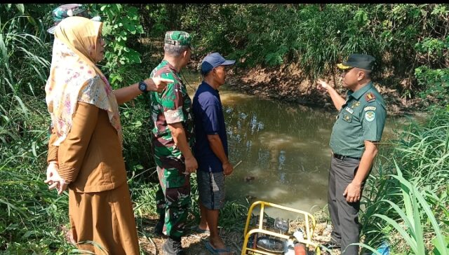 Dandim 0602/Serang Mengecek Langsung Pemanfaatan Brigade Mesin Pompanisasi Pertanian