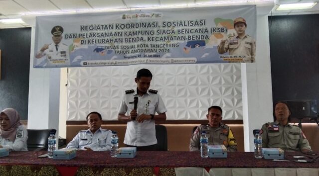 Lurah Benda Gelar Koordinasi dan Sosialisasi Kampung Siaga Bencana