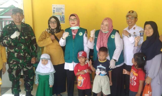 Puskesmas Cikande Dan Koramil 0602-19/Cikande Juga Polsek, Turun Langsung Sukseskan PIN Polio Tahun 2024