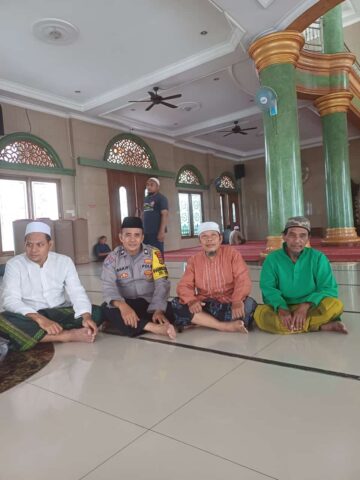 Babinkamtibmas Kelurahan Benda Jalin Silaturahmi dengan Jama’ah Masjid Al-Huda