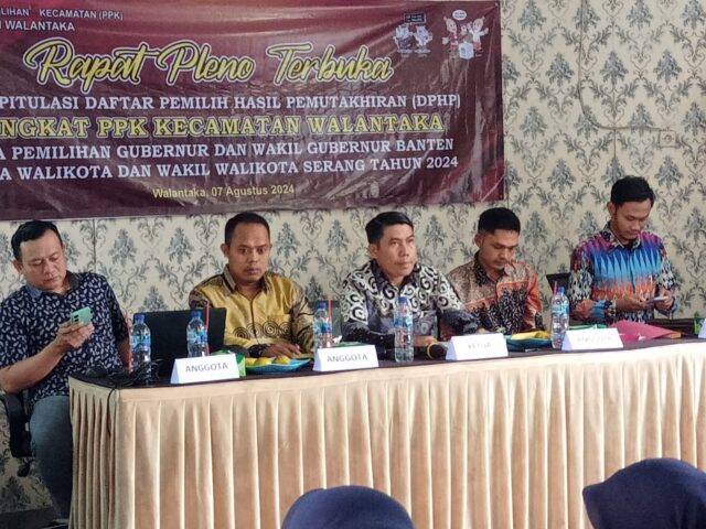 PPK Walantaka Gelar Rapat Pleno Terbuka Rekapitulasi Daftar Pemilih