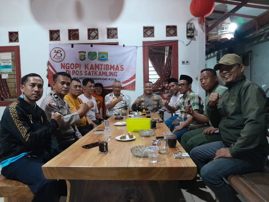 Kapolsek Benda Jalin Silaturahmi dengan Jajaran RW 04 dan Tokoh Masyarakat