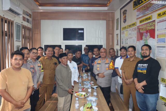 Kapolres Serang Fasilitasi Mediasi PT. Nikomas dengan Warga Desa Cijeruk