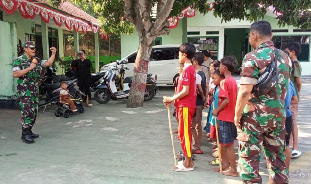 Danramil 0602-02/Kasemen Ajak Generasi Muda Meriahkan HUT RI ke-79 Dengan Berbagai Lomba di Makoramil