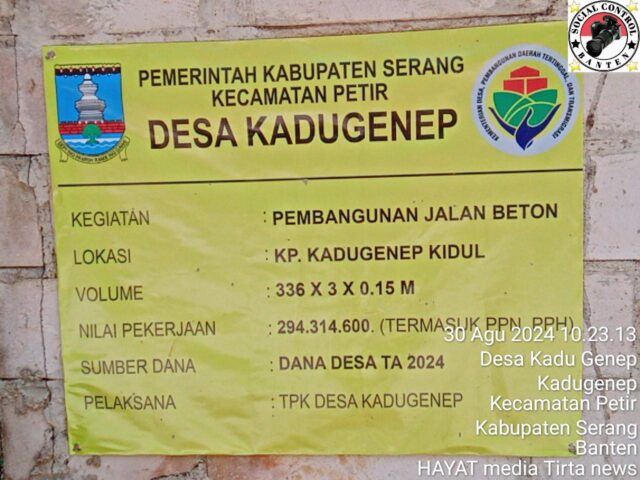 Proyek Rabat Beton di Kadugenep Diduga Gagal Konstruksi