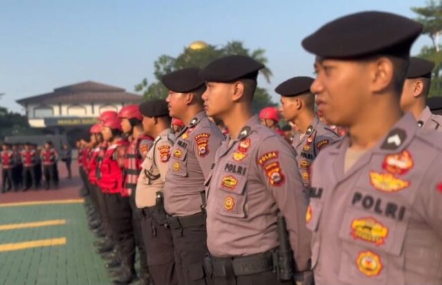 Ditsamapta Polda Banten Gelar Patroli Gabungan dan Apel Siaga Tanggap Bencana