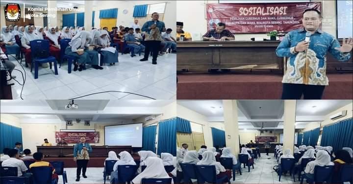 KPU Kota Serang Laksanakan Sosialisasi Pemilih untuk Pilkada 2024 di Dua Lokasi KPU Kota Serang Laksanakan Sosialisasi Pemilih untuk Pilkada 2024 di Dua Lokasi