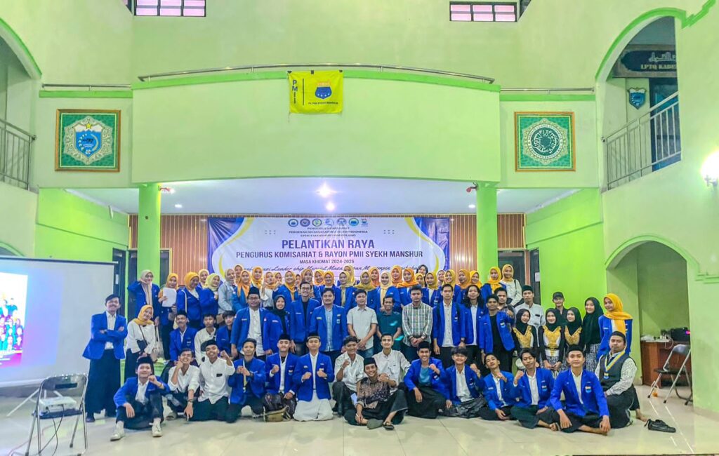 Pelantikan Pengurus Komisariat dan Rayon PMII Syekh Manshur: Komitmen untuk Meningkatkan Kualitas Kader Pelantikan Pengurus Komisariat dan Rayon PMII Syekh Manshur: Komitmen untuk Meningkatkan Kualitas Kader
